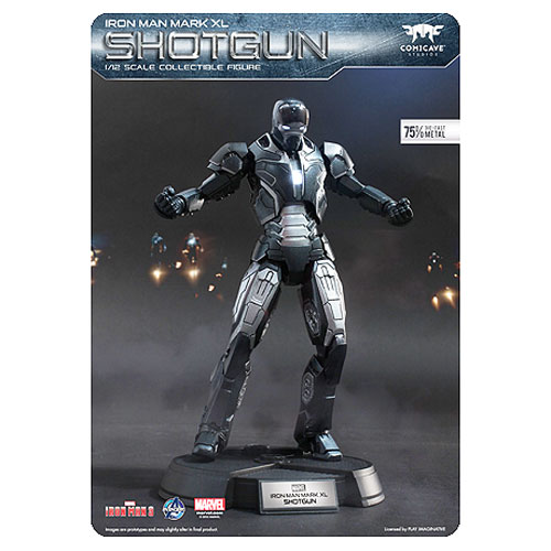 Iron Man 3 Shotgun Iron Man Mark XL Die-Cast Metal Light-Up 1:12 Scale Action Figure